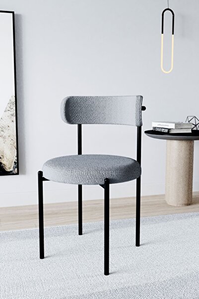 Dekoport Eylül Sandalye 1 ADET SANDALYE. Teddy Kumaş, Sandalye, Mutfak Sandal...