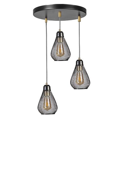 Lumexx ARMUT 3-Piece Black Tray Pendant Set