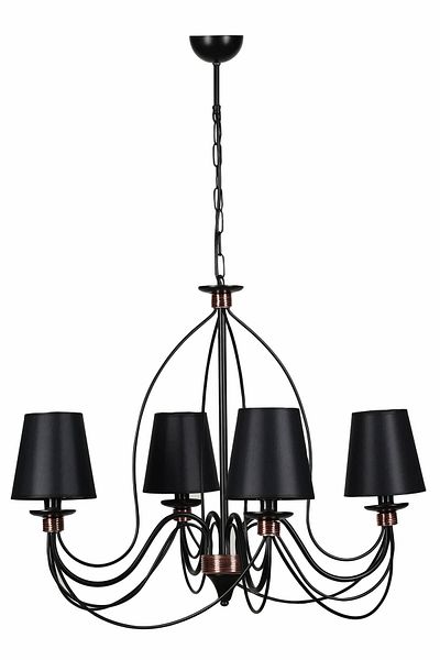 Lumexx Berfin Set of 4 with Black Lampshade - 7751-4