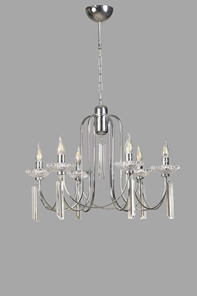 Lumexx KONTES 6 LI KROM RUSTİK AVİZE