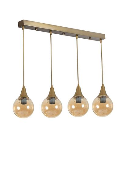 Lumexx AFRA 4 Row Cane Effect Pendant Lamp