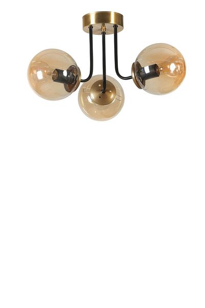 Lumexx PABLO Set of 3 Antique Honey Glass Chandelier