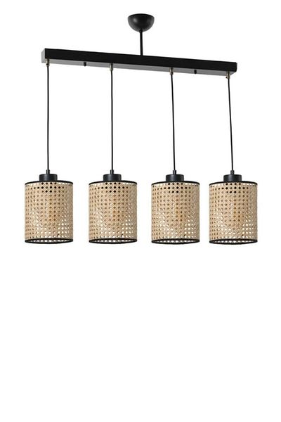 Lumexx April 4 - Row Rattan Pendant Lamp Set