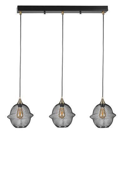 Lumexx MERKÜR 3 Row Black Pendant Lamp Set