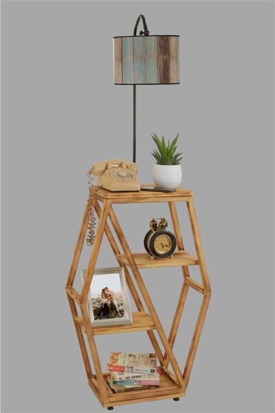 Lumexx Asos Yanık Lambader Silindir Renkli Abajurlu