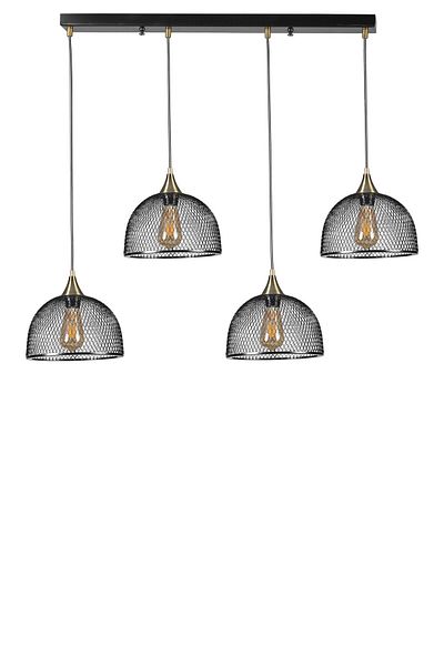 Lumexx ROTA 4 Row Black Pendant Lamp Set