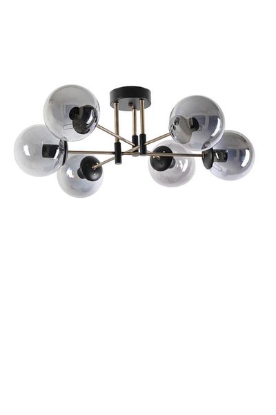 Lumexx Dolunay 6-Piece Black Smoke Chandelier Set