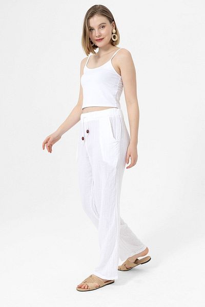 Yakamoz Tekstil Cotton Muslin Trousers