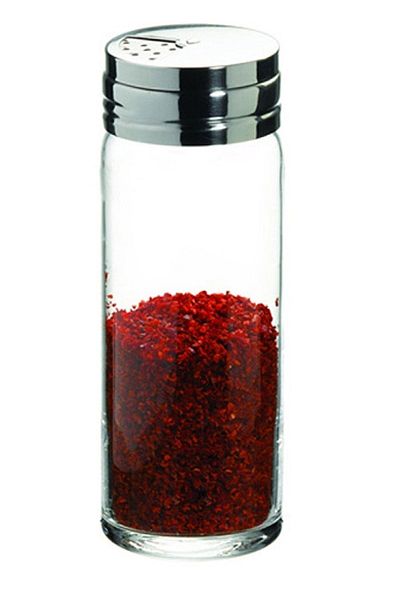 Paşabahçe Set of 2 Spice Jars with Metal Cover