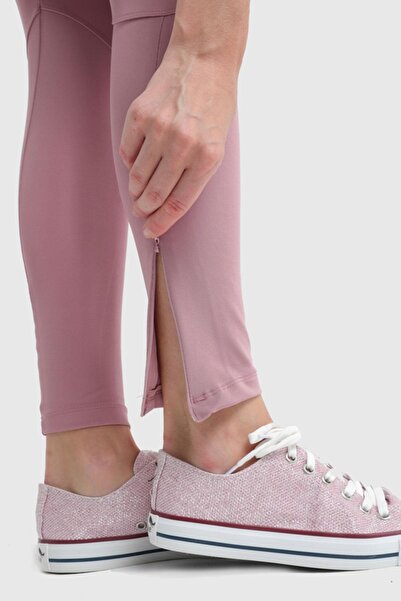 Kompedan Kadın Antrenman Tayt | Gül Kurusu 22035