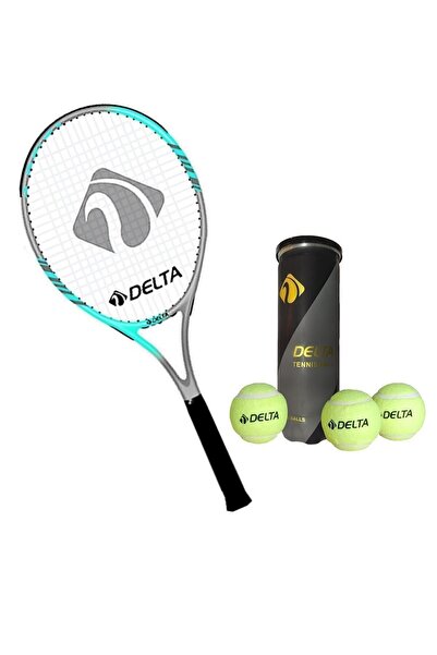 Delta Flame 27 İnç Tek Parça L1 Grip Kort Tenis Raketi + Çantası + 3 Adet Ten...