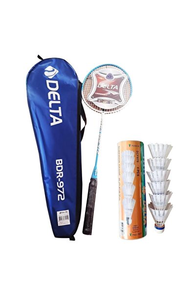 Delta Tek Parça Badminton Raketi + Çantası + 6 Adet Yüksek Hız Sevenler İçin ...