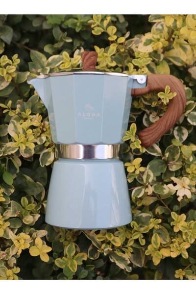 COFFEEHUTT Aloha Hes 3 K Moka Pot 3 Cup Pot Italya Kahve Cezvesi Filtre Kahve