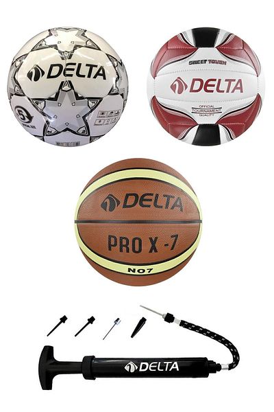 Delta Stapler Size 5 Soccer Ball Pro X Size 7 Basketball Ball Rivo Size 5 Volleyball Ball Pump
