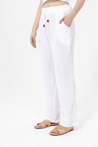Yakamoz Tekstil Cotton Muslin Trousers