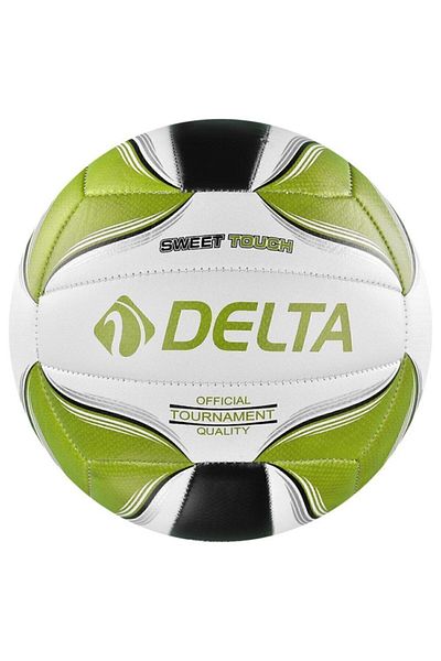 Delta كرة طائرة مقاس 5 مخيطة باللون الأخضر من Rivo مقاس 5