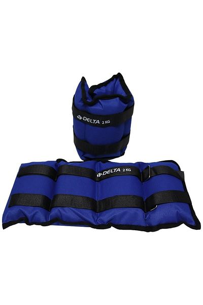 Delta 2 Kg x 2 Pieces Total 4 Kg Hand Foot Wrist Muscle Strengthener Weight Set Sand Weight Bag