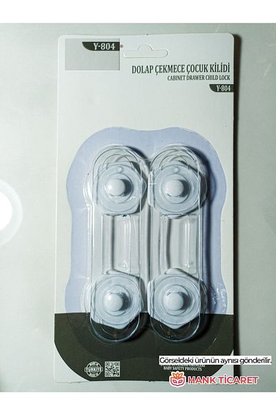 HANK TİCARET 2 Pack Cabinet Lock for Baby and Child - Drawer Lock