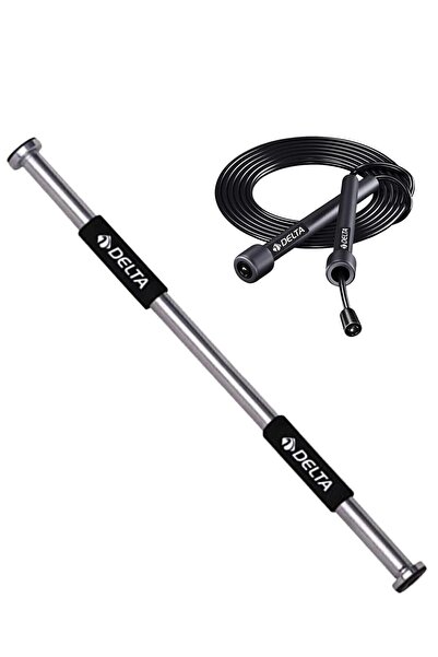 Delta Barfiks Çubuğu 60-100 Cm Arası Ayarlanabilir Çift Süngerli Barfiks Çekm...
