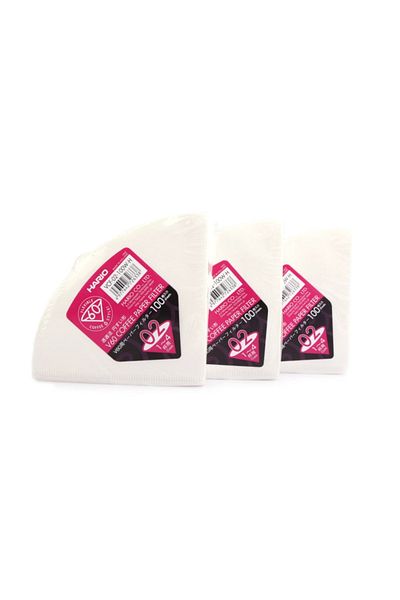 Hario V60 02 Filter Coffee Brewing Paper 3 Packs 3x100 (made In Holland)