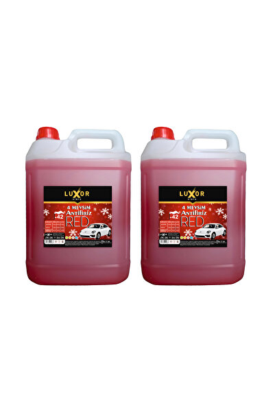 Luxor Kimya Kimya 2li Set 4 Mevsim Konsantre -42 Derece Kırmızı Antifriz 5 Lt...