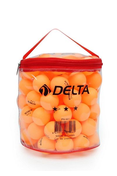 Delta 100 Orange Table Tennis Balls (Ping Pong Balls) with Bag
