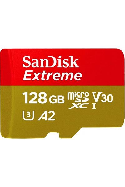 SanDisk Extreme 128gb 190/90mb/s Microsdxc Uhs-1 A2 4k Memory Card Sdsqxaa-128g-gn6mn