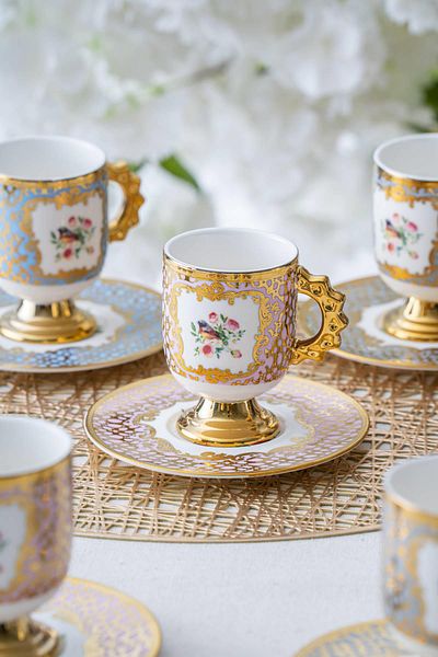 ACAR Astoeia 6-Person Coffee Cup Set - 90 ml