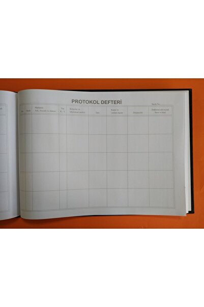 DEFTERSAN Carte de înregistrare a pacientului protocol - 500 de coli (1000 de pagini) 24x34 cm