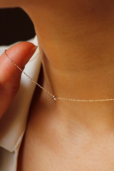 DİAMİNE PIRLANTA 8 Ayar Altın Zincir Kolye Dorika Kolye