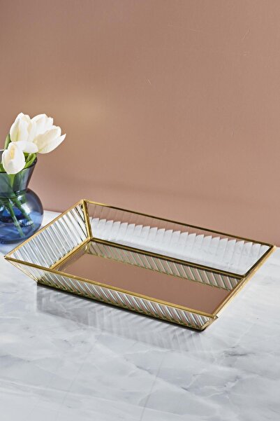 Perotti Gio Cam Aynalı Sunumluk Tepsi-31 Cmx20 Cm