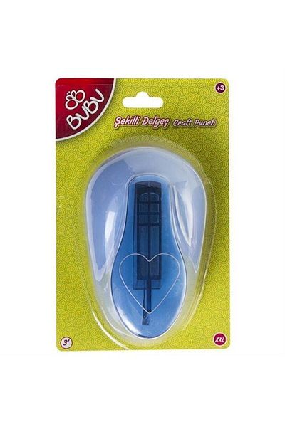 Bubu Shaped Hole Punch - For Eva And Paper - Heart Patterned Large Size