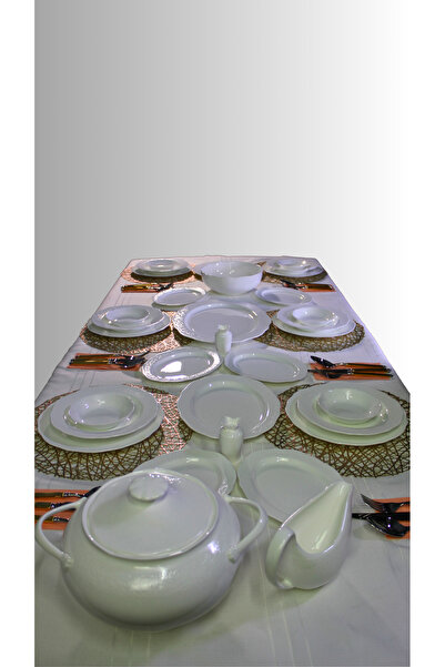 Trinice Bone China 90 Parça Porselen Yemek Takımı Pretty  - Retro Tasarım, Da...