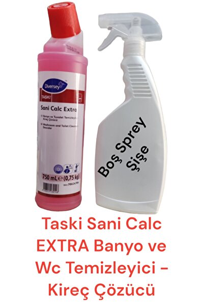 Diversey Taskı Sani Calc Extra Banyo Ve Wc Temizleyici 2si Arada 750ml+ Boş S...