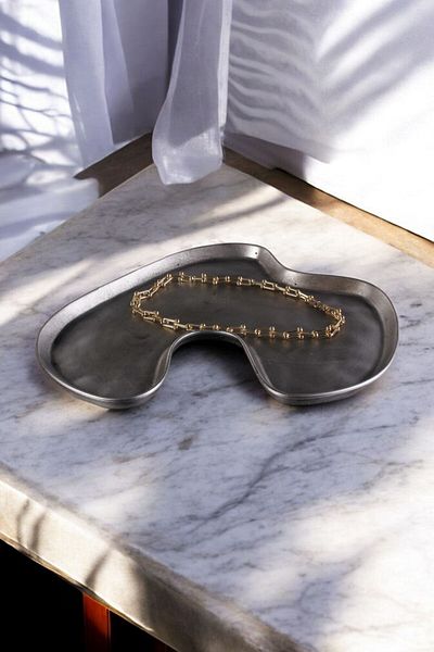 Viselia 16 Model Silver Colored Jewelry Plates - Makeup and Cosmetic Organizer