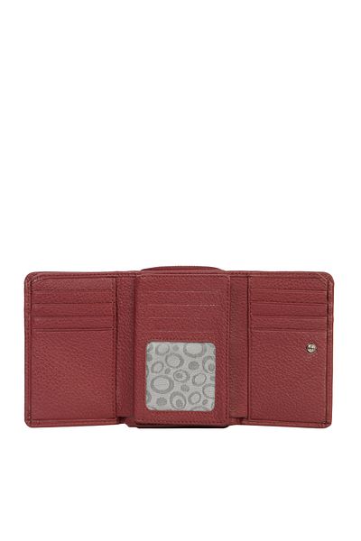 CENGİZ PAKEL Claret Red Genuine Leather Women's Wallet - 65120