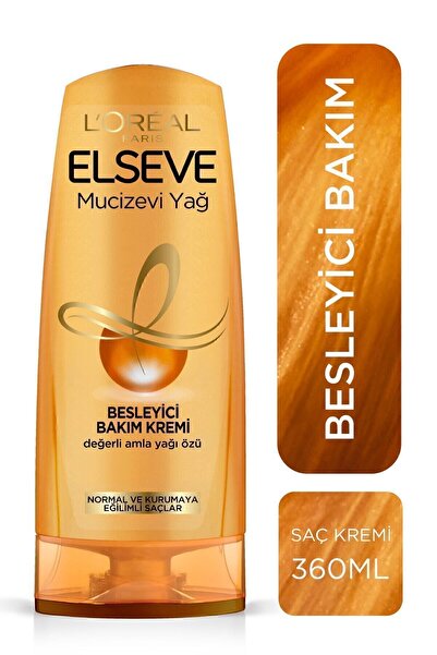 ELSEVE Mucizevi Yağ Bakım Şampuanı 450 ml & Bakım Kremi 360 ml & Bukle Belirginleştirici Saç Bakım Kremi