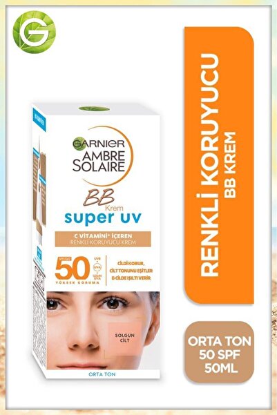 Garnier Ambre Solaire Renkli Koruyucu Bb Krem - Orta Ton 50spf 50ml