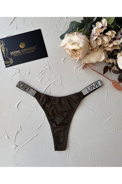 İntive Lingerie Doja Intense Stoned Love Secret Written Network Βαμβακερό Εισαγόμενο Σατέν Στινγκ