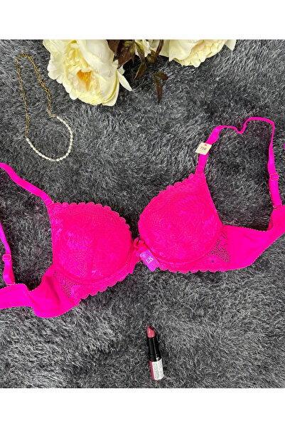 İntive Lingerie Barbie Pink Double Push-up Čipka paket Sa žicom uvezeni grudn...