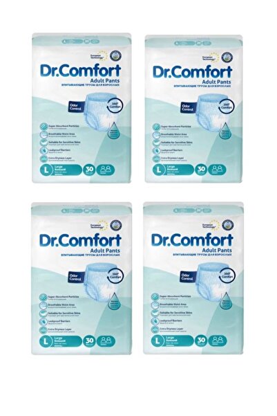 Dr.Comfort Emici Külot L 30'lu 4 Paket Hasta Bezi