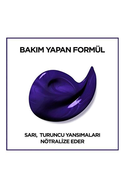 ELSEVE Turunculaşma Karşıtı Mor Şampuan + Excellence Cool Creme Saç Boyası 7.11 Ekstra Küllü Kumral