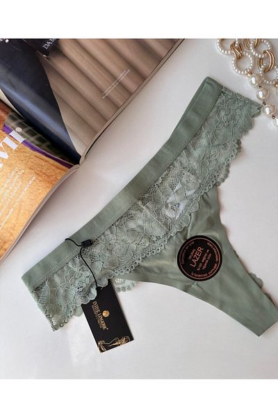 İntive Lingerie Γνήσιο Laser Cut Ανώτερης Ποιότητας Spandex Invisible Seamless Ruched Thong - 2801
