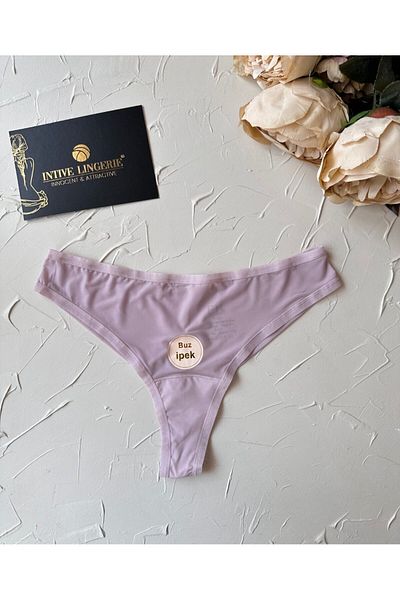 İntive Lingerie Intive Fk Imported Ice Silk Net Cotton Breathable Daily Use Comfortable Thong-2927