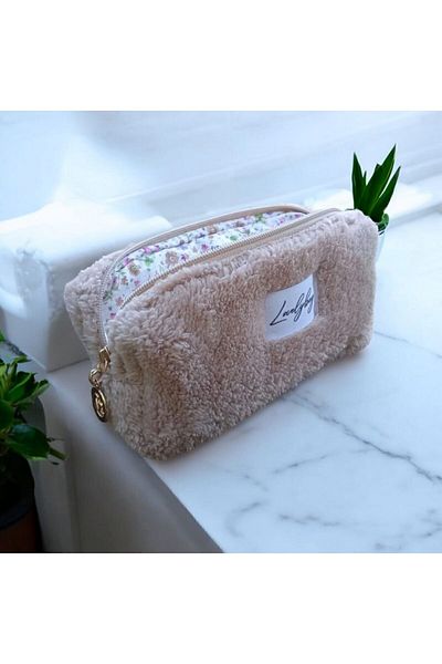 LOVELYBAG suport pentru stilou de pluș bej