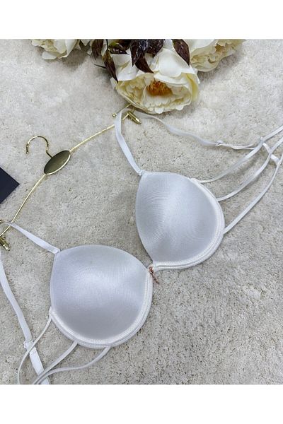 İntive Lingerie Le Jardin Valeria - Micro Push-up Bra with Piping and Stone Detail 7007