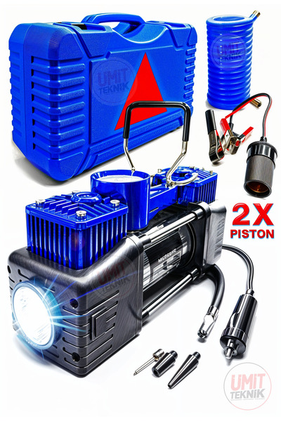 PROXTECH 4X4 Oto Kamyon Lastik Şişirme 12V 150PSI Ağır Hizmet Çift Silindirli Çantalı Hava Kompresörü Kit Set