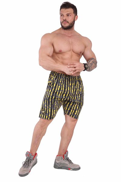 Big Sam Flexible Cotton Mixed Pattern Shorts 1496
