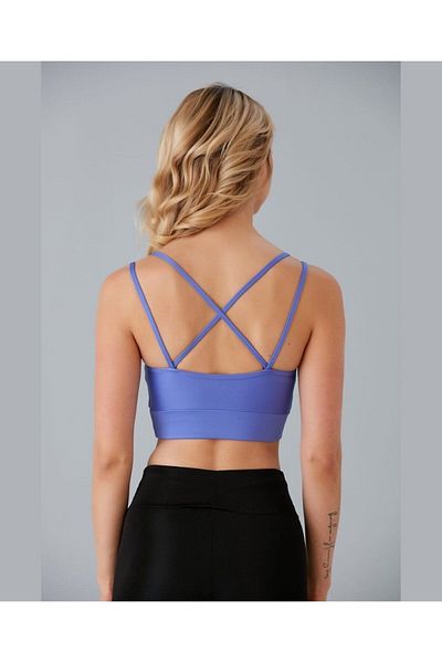 İntive Lingerie Aurafit Спортен сутиен с кръстосани презрамки с V деколте -9024