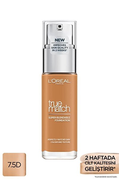 L'Oreal Paris L'oréal Paris True Match Bakım Yapan Fondöten 7.5d Golden Chestnut